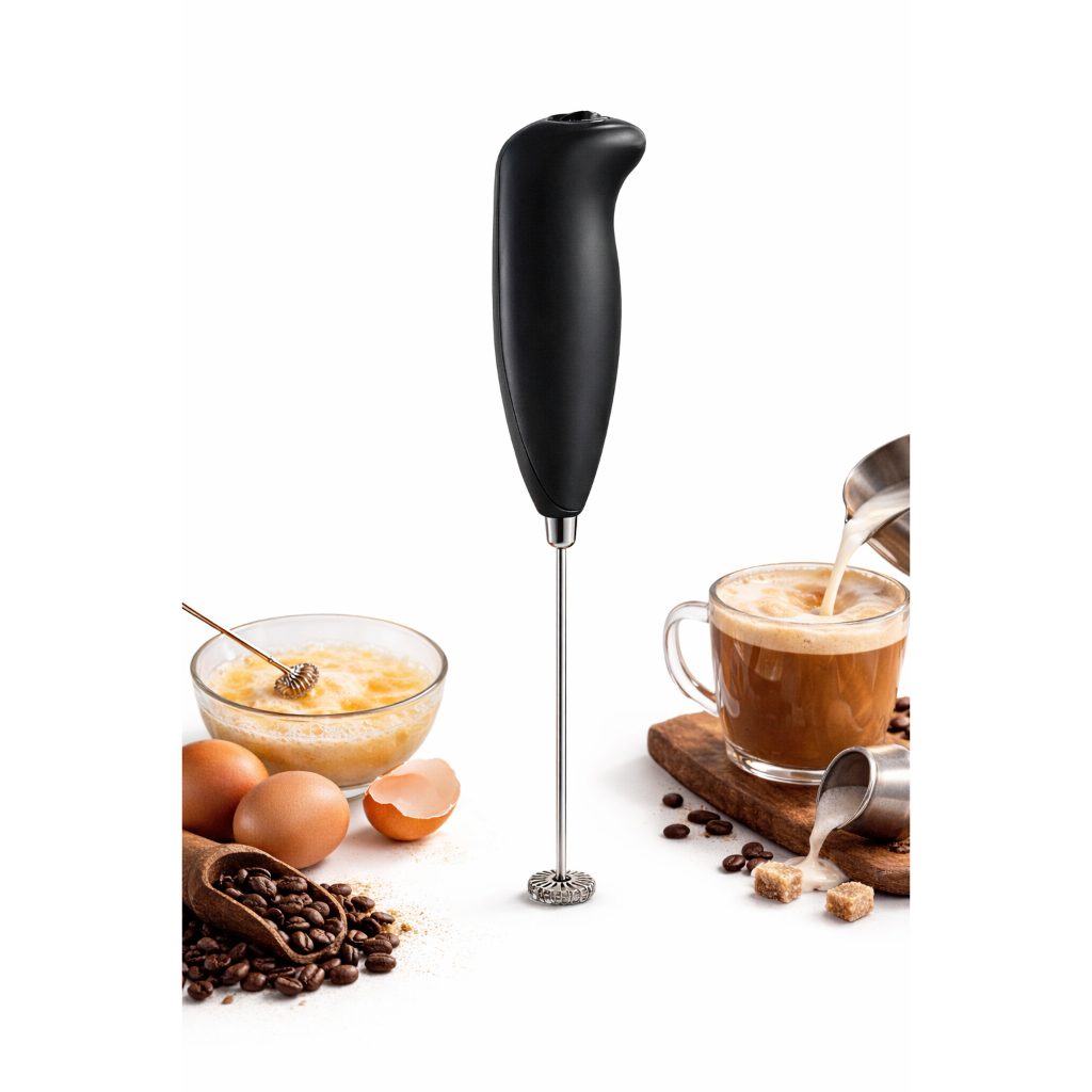 Mini Mixer Misturador Batedor Elétrico Bebida Leite Capuccino