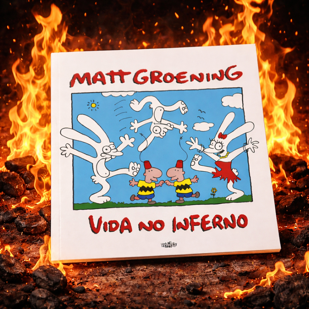 Livro Vida no Inferno Criado por Matt Groening, Vida no Inferno é uma coletânea de tirinhas satíricas envio imediato