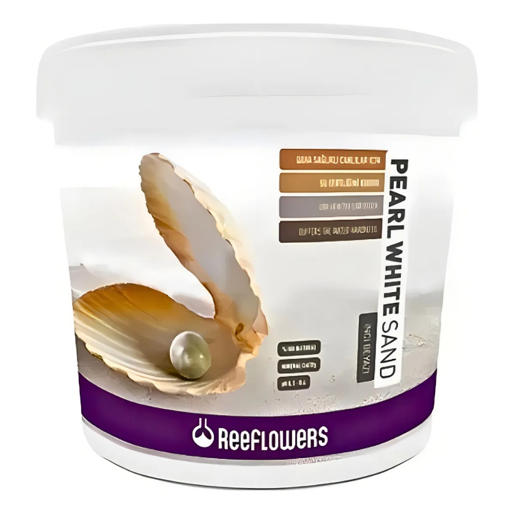 Substrato Marinho ReeFlowers Pearl White Sand Branco 25kg 1,5mm Aquário