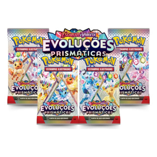 Pokemon Blister Triplo/Quadruplo Evoluções Prismáticas Com 19/25 Cartas em Oferta na Shopee