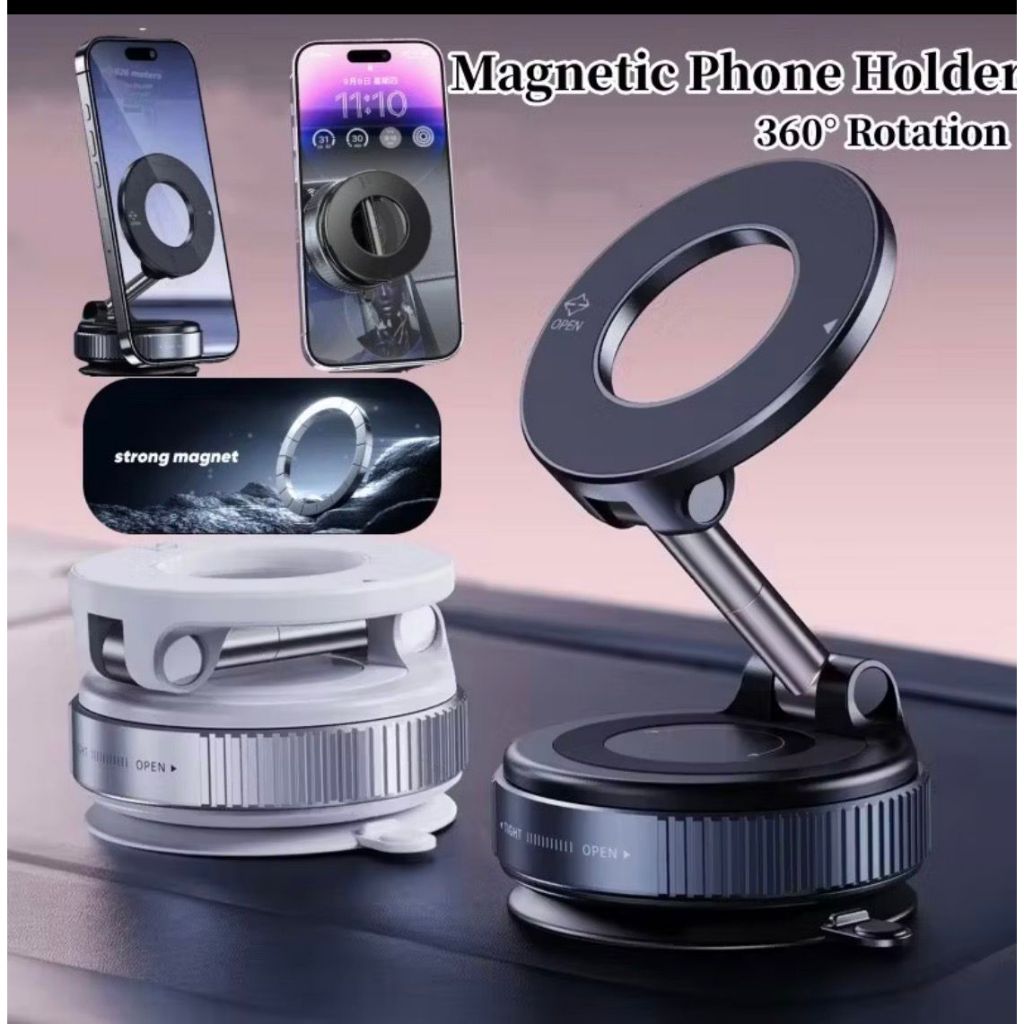 360 °Suporte Magnético Forte Para Telefone Carro Design Dobrável Vácuo Ajustável/Mesa/Uso Universal