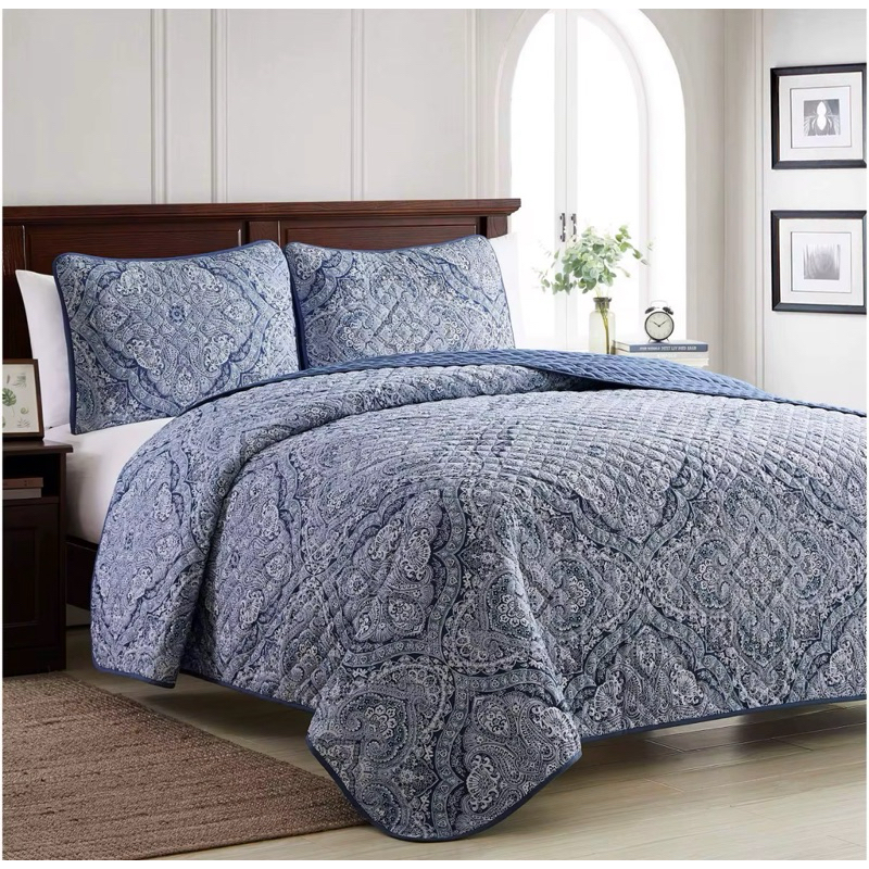 cobre leito casal queen dupla face acompanha 2 porta travesseiro Aba Americana 3 Peças em Oferta na Shopee