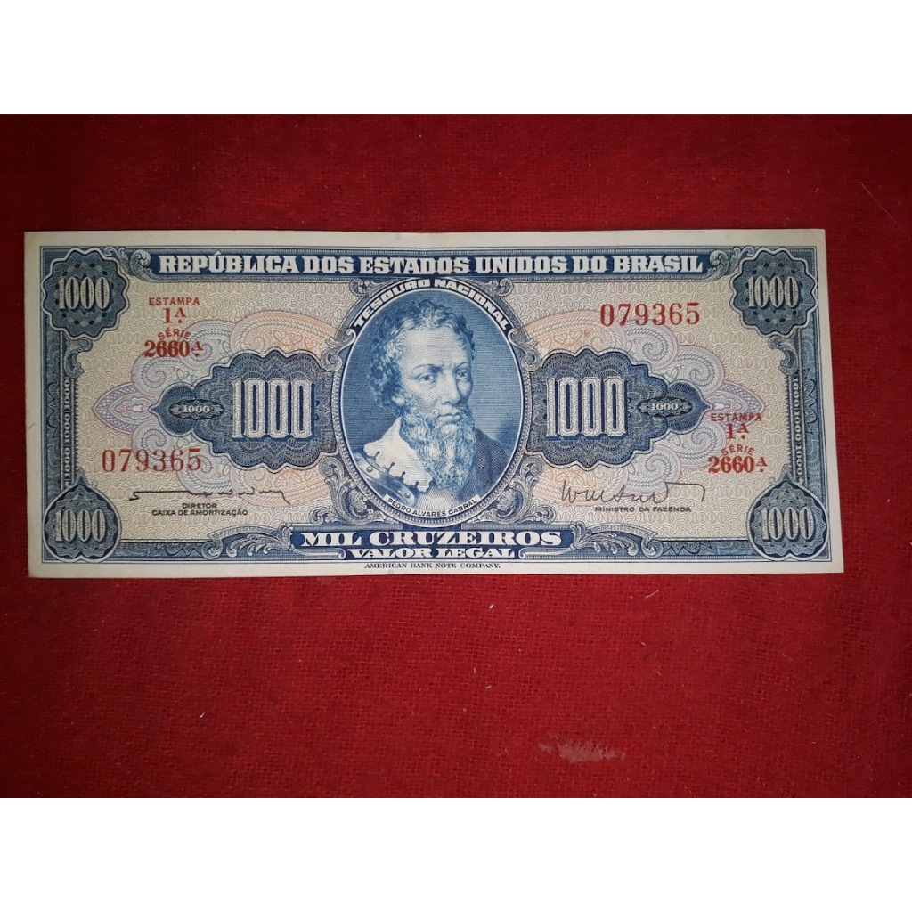 Cedula C 055 1000 Cruzeiros 1962 - SOBERBA +++ Anuncio 02