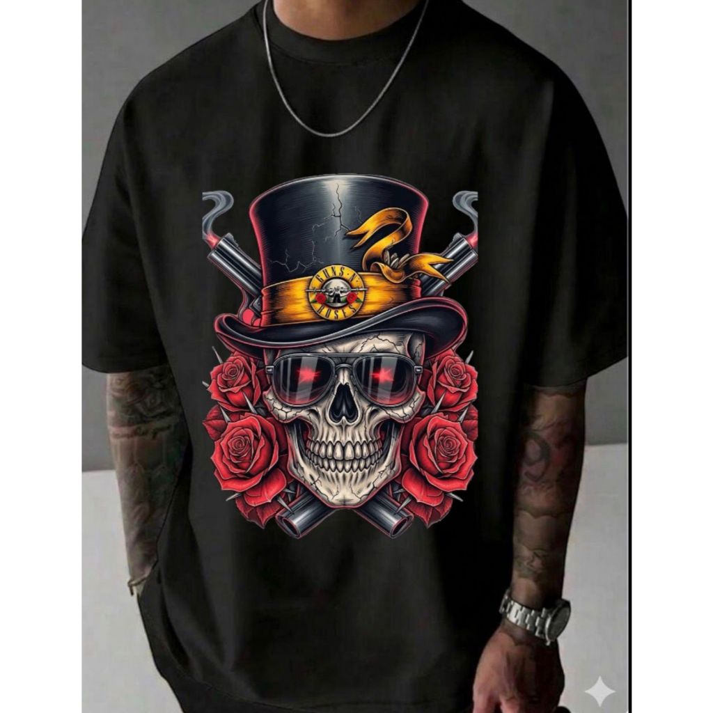 camisa estampado caveira 100% algodão unissex sem genro para dia dia treino