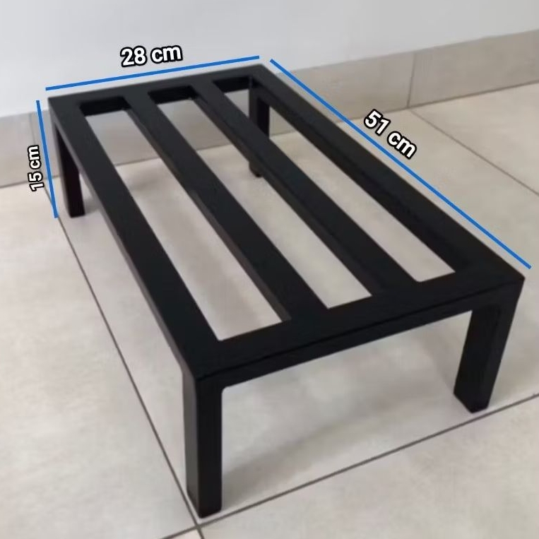 Imagem Suporte para Adega Climatizada 51x28x15 cm Metalon Preto Pintura Eletrostática Base para Adega