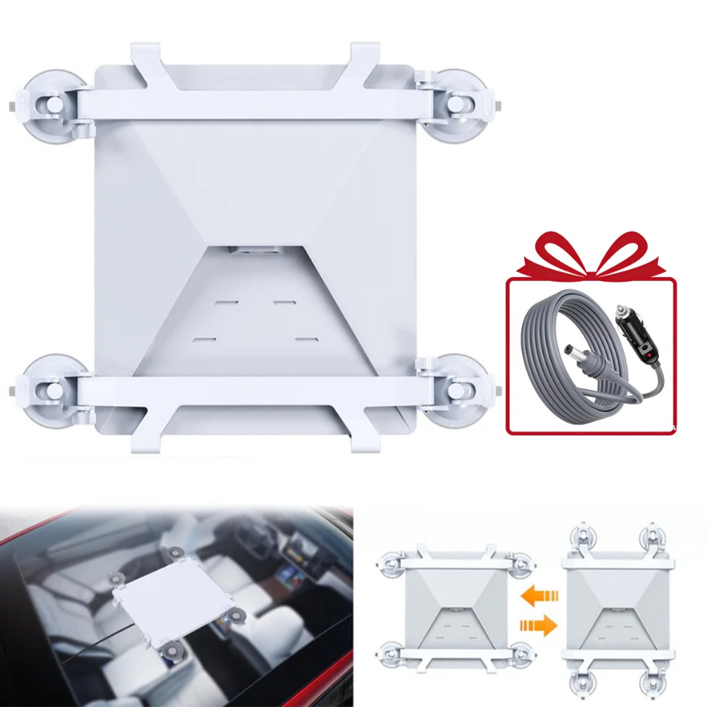 Kit Suporte Starlink Mini Ventosa Veicular + Cabo 12V/24V 3m Para Teto e Janela em Oferta na Shopee