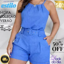Conjunto Linhão Feminino Com Cinto Verão 2026
