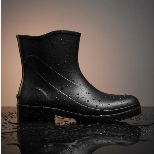 Bota de PVC Preta Cano Curto Capataz - Com Forro - Número 38 - Bracol