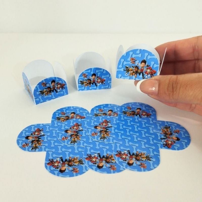 FORMINHAS DE DOCE PATRULHA CANINA PERSONALIZADAS NO TEMA/LEMBRANCINHAS DE FESTA INFANTIL/ANIVERSÁRIO INFANTIL/DECORAÇÃO