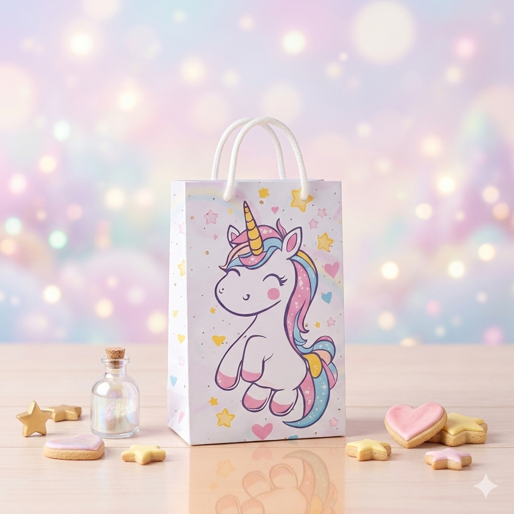 Sacolinhas Personalizadas para Festa Aniversario Lembrancinha Unicórnio