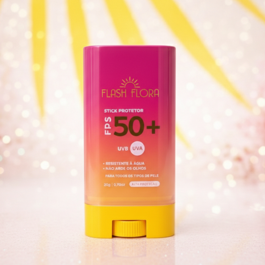 Protetor Solar Facial Stick FPS 50+ – Flash Flora