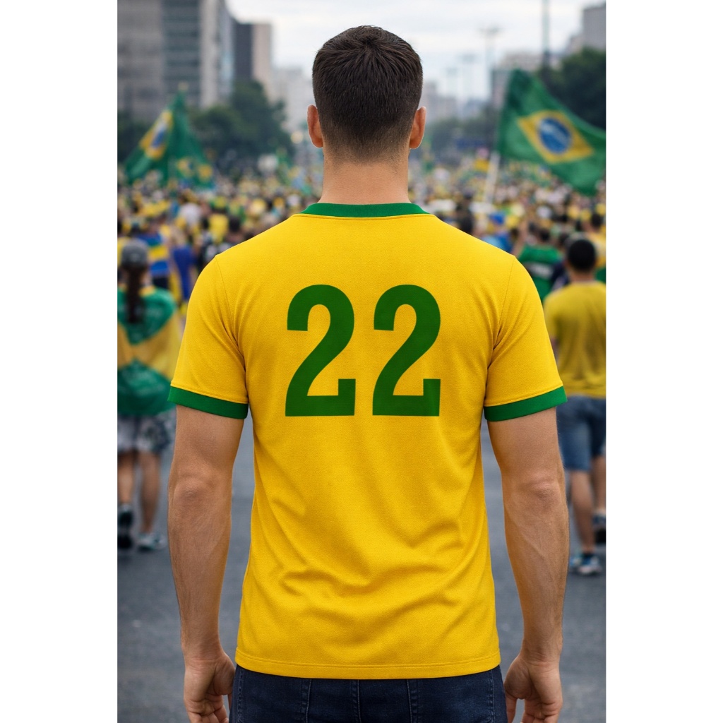 Camisa Brasil n22 Camiseta Masculina Feminina Brazil Core Edição Copa 2026