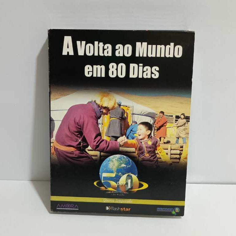 Box DVD - A Volta ao Mundo em 80 Dias 50 por 1 (5 DVDs) Usado