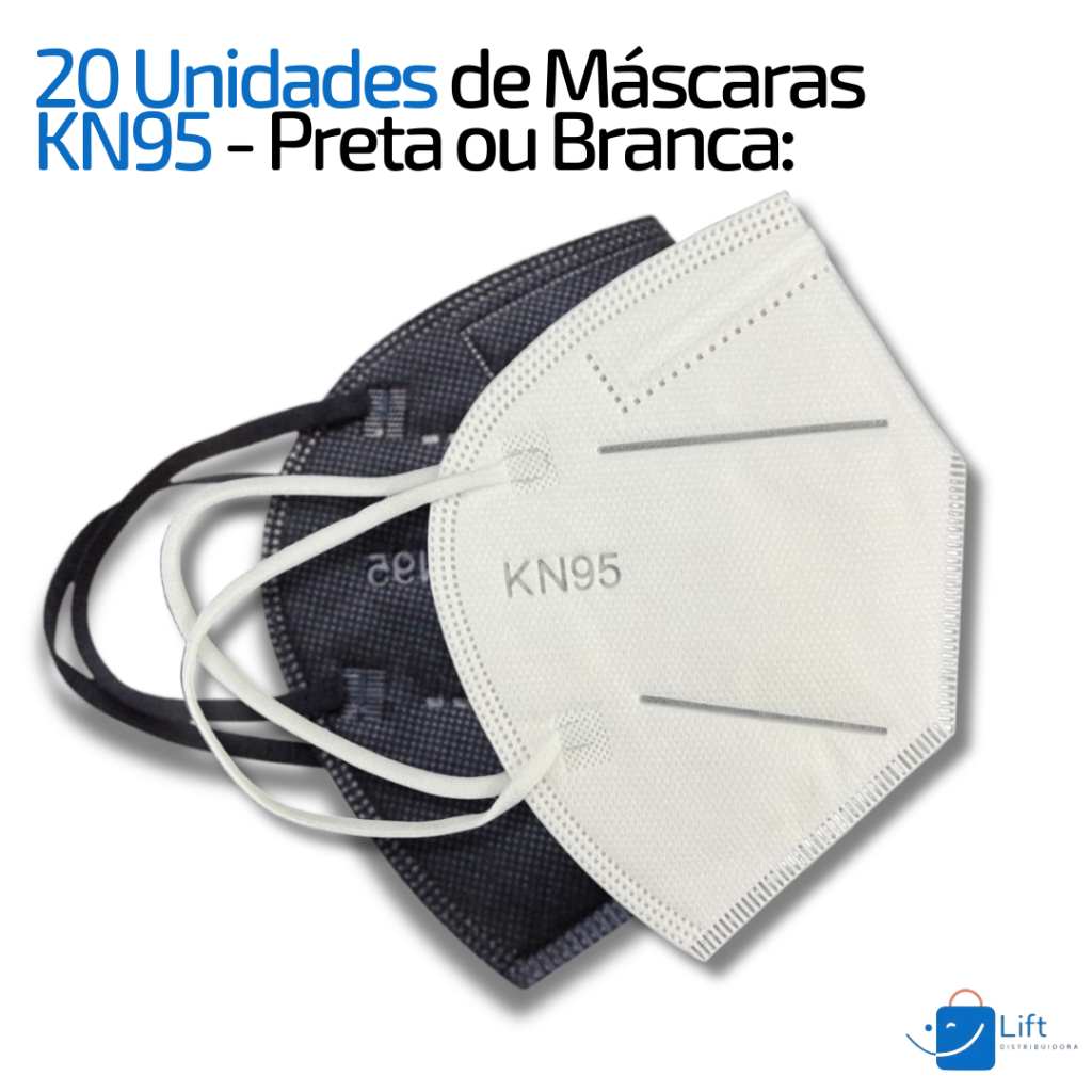Kit 20 Máscara KN95  PFF2 Descartável N95 Proteção Poeiras Névoas Pó Fumos