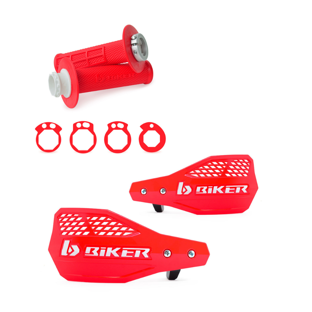 Kit Protetor Mão A1R Moto Honda Crf 230 Crf 250 Crf 300F + Manopla Lock On Trilha Biker
