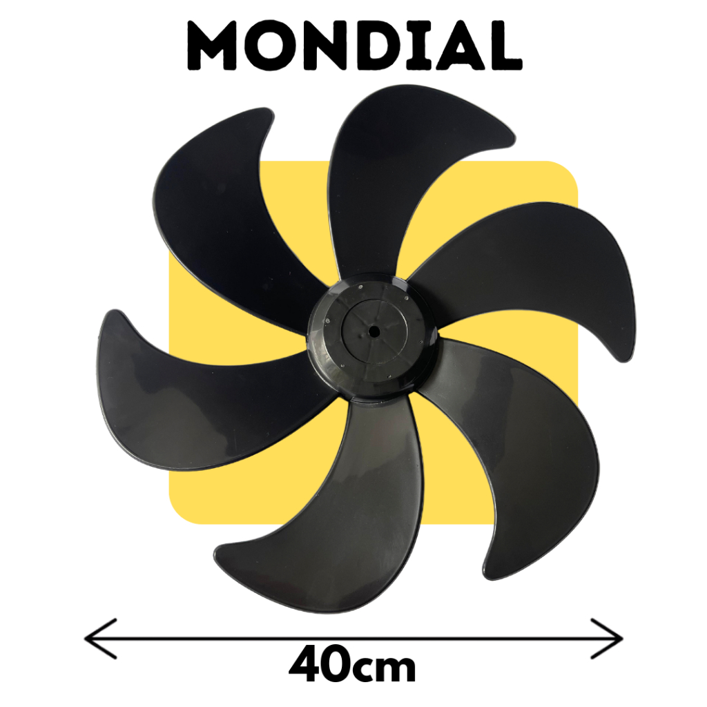 Hélice compatível p/ Ventilador Mondial  40cm Preta em Oferta na Shopee