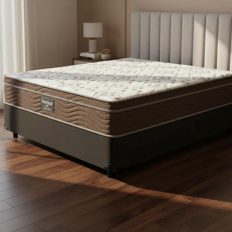 Cama Box com Colchão de Espuma D45 Ortobom Iso 150 Casal 138cm
