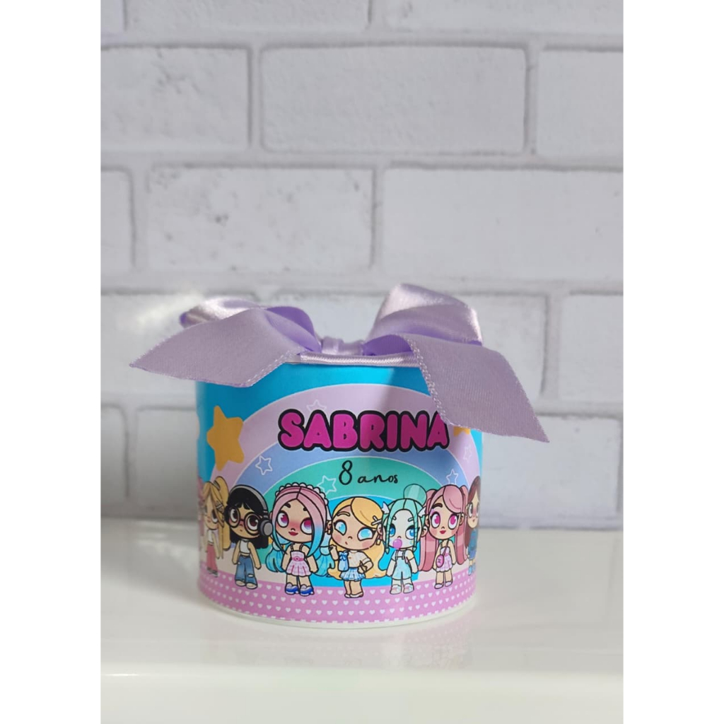 Kit Tubolatas personalizadas 5x6 - Lembrancinha de aniversário Avatar World / Diversos temas, Maternidade, Chá de bebê, 