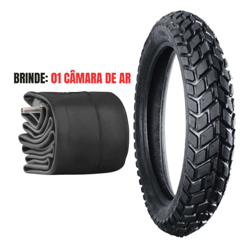 Pneu Moto Bros Traseiro 110/90-17 MR60 Super Aderência Bros 125 150 XRE 190 + Câmara de Ar Aro 17 em Oferta na Shopee
