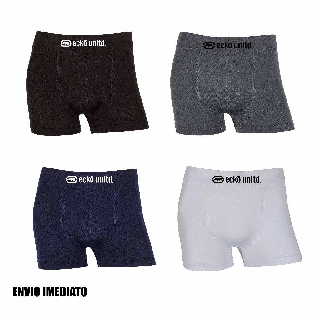 Kit 2 ou 4 cuecas boxer Ecko Originais Microfibra confortáveis Sem Costura