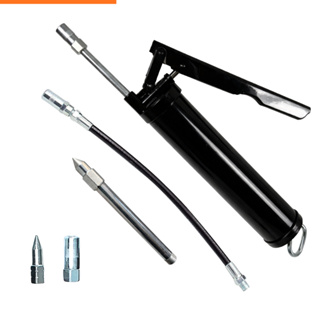 Bomba De Graxa Engraxadeira Manual Extensão Rígida E Flexível 500g Com Bico Acoplador E Pontiagudo em Oferta na Shopee