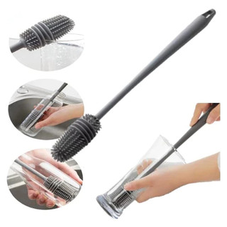 Kit Com 3 Peças Escova para Limpeza Silicone para Garrafa, Mamadeira, Copo Taça para Lava…
