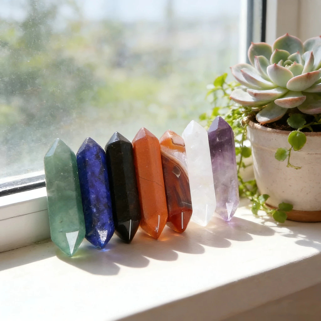 kit Cristais 7 Pedras para Proteção Sorte Prosperidade Amor Saúde Pedras Naturais