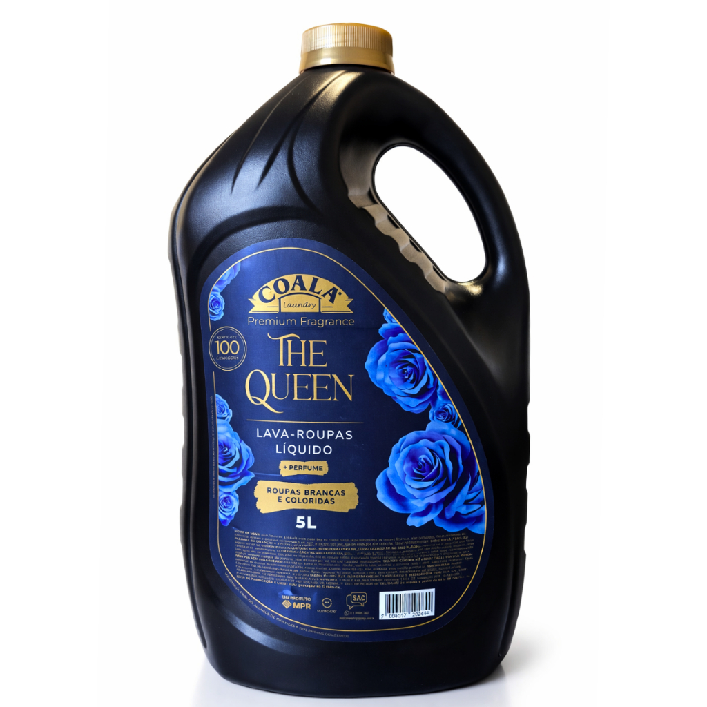 Sabão Líquido Lava Roupas Coala Laundry 5L The Queen Alto Rendimento