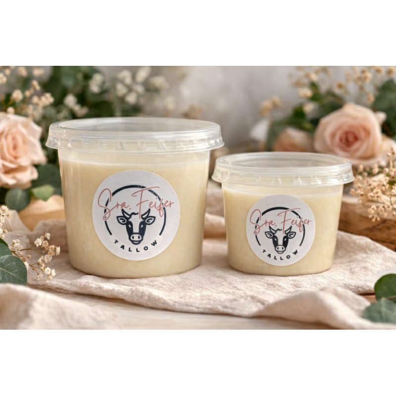 Tallow/Sebo bovino purificado pronto para cosméticos artesanais. 100g | 400g
