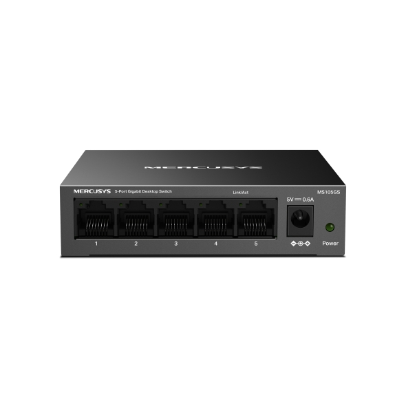 Switch de Mesa - MS105GS Com 5 Portas 10/100/1000Mbps, Caixa Metálica - Mercusys — oferta na Shopee