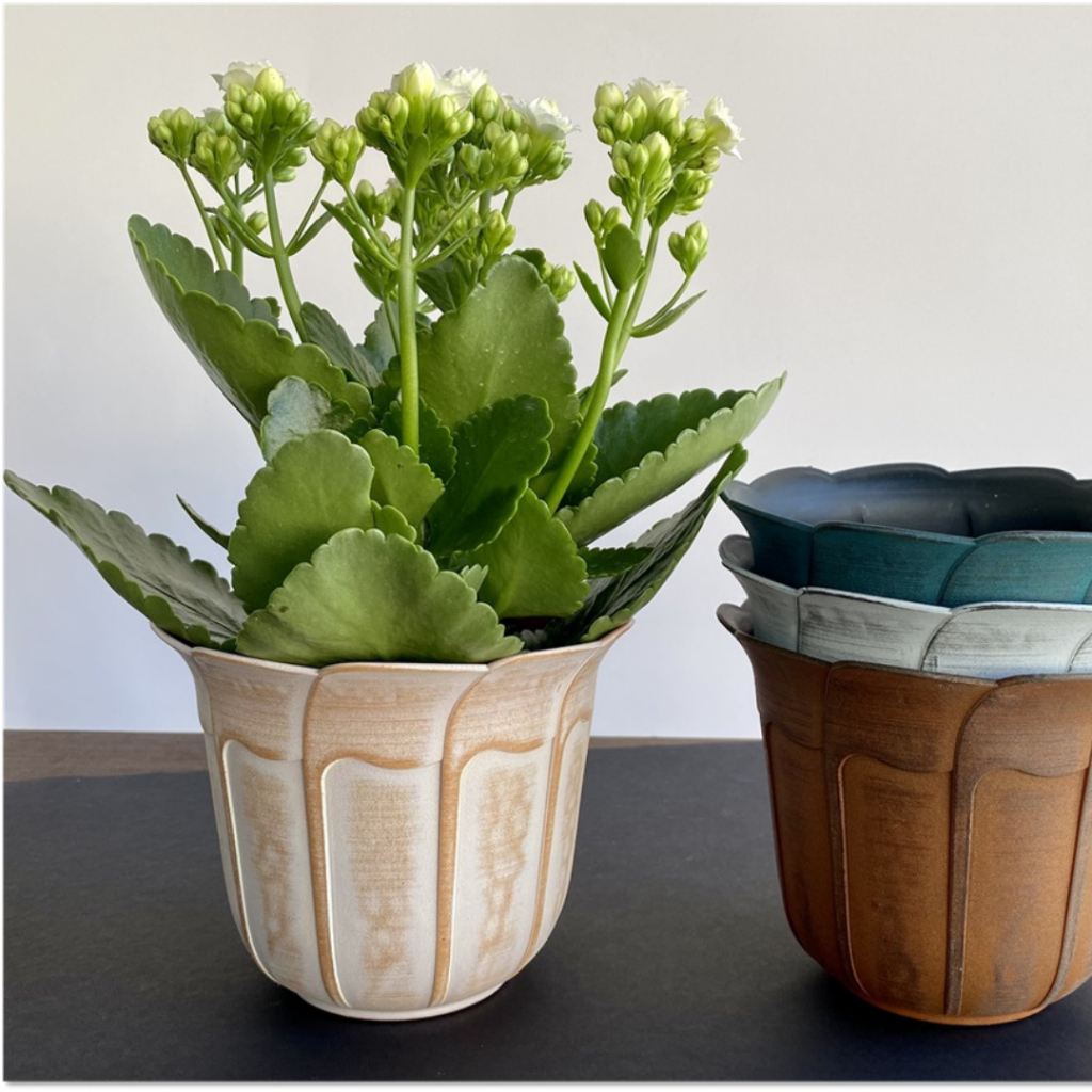 Vaso para Plantas de Plástico Polietileno Cachepot Decorativo Resistente Jardim Suculentas