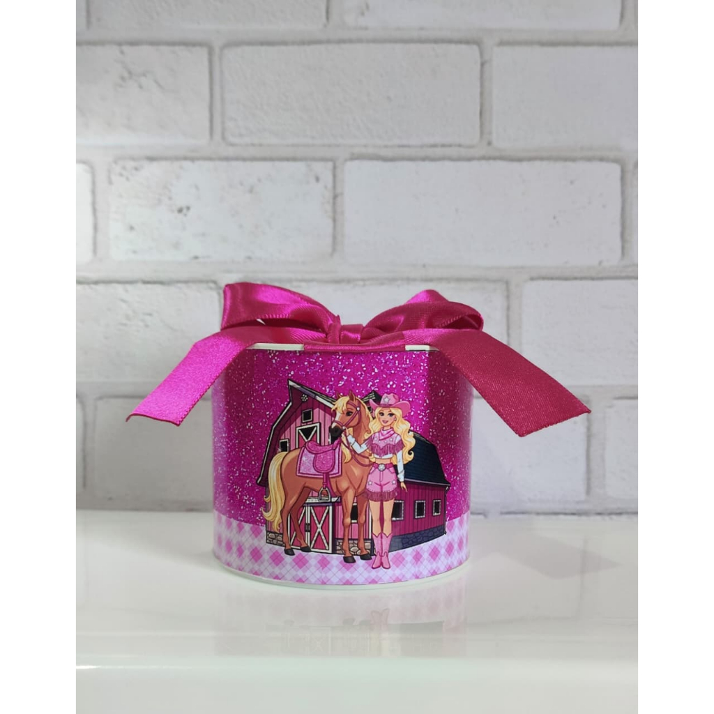Kit Tubolatas personalizadas 5x6 - Lembrancinha de Aniversário Barbie Boiadeira / Diversos temas, Maternidade, Chá de be