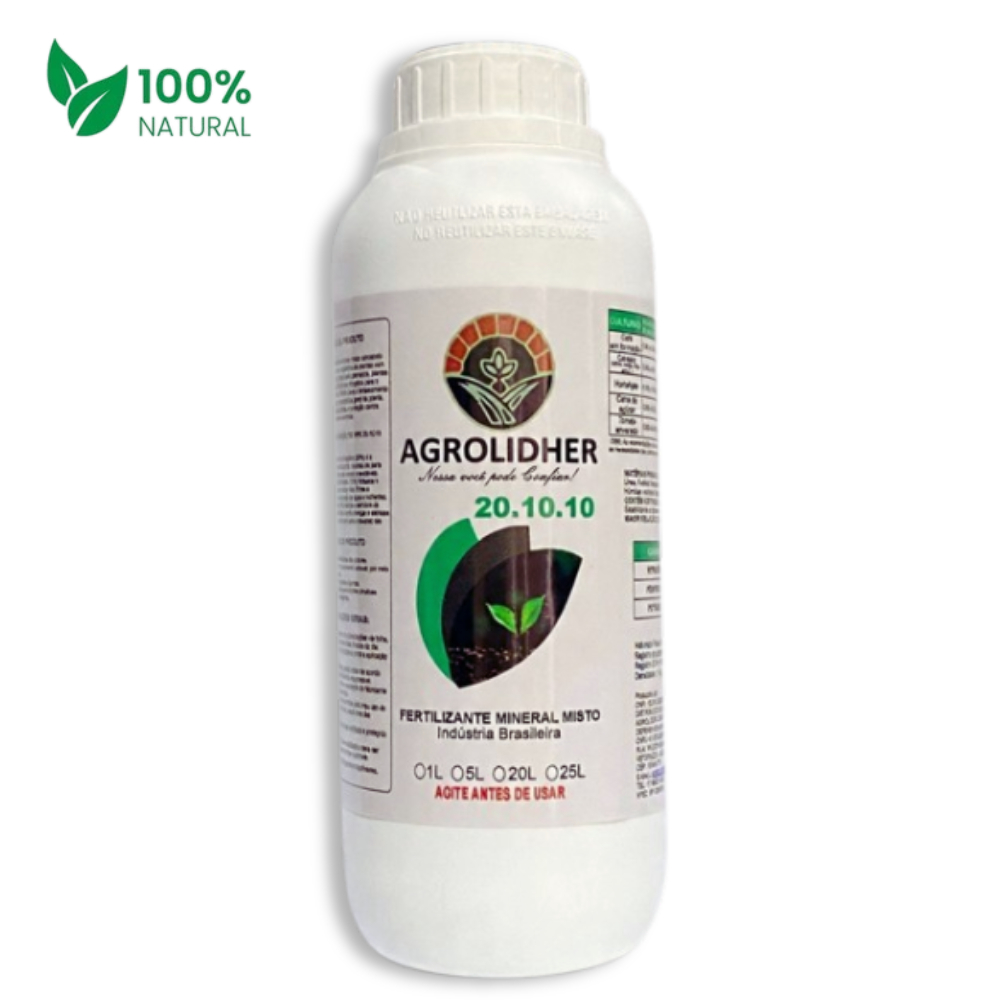 Fertilizante Liquido Concentrado 1Litro - Npk 20.10.10  Rende 200lts