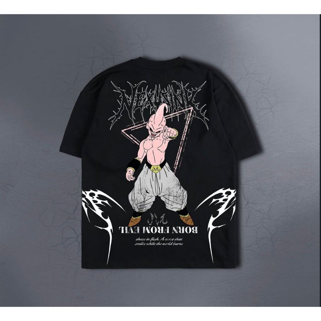 Camiseta Oversized MajiB. Chaos Aftersoul Unissex Plus Size P ao G5 100% Algodão