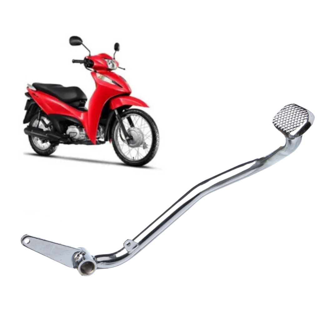 Pedal De Freio Modelo Original Cromado Moto Honda Biz 125 2005 A 2010