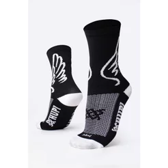 Meia de Corrida Ciclismo HUPI Asas Preto