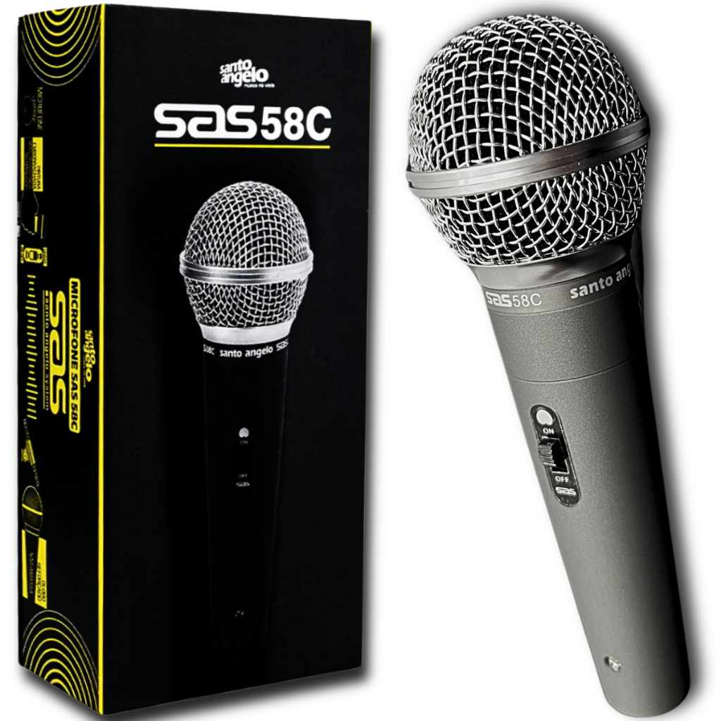 Microfone Santo Angelo Studios e amplificar Instrumentos Musicais nos Modelos SAS 45C / SAS 57 / SAS58C