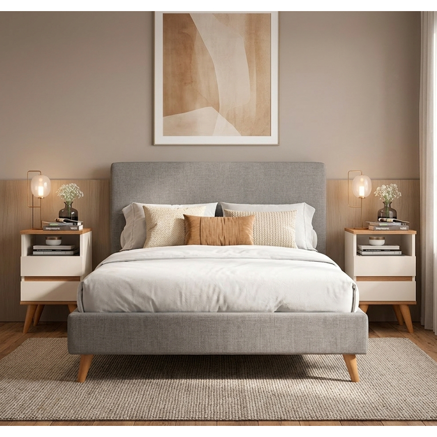 Kit 2 Mesas de Cabeceira Retrô com Pés Palito PVC – Modelo Pop – Várias Cores em Oferta na Shopee