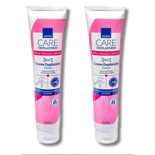 Kit com 2 Unidades Creme Depilatório Para Corpo Avon Depilação Corporal