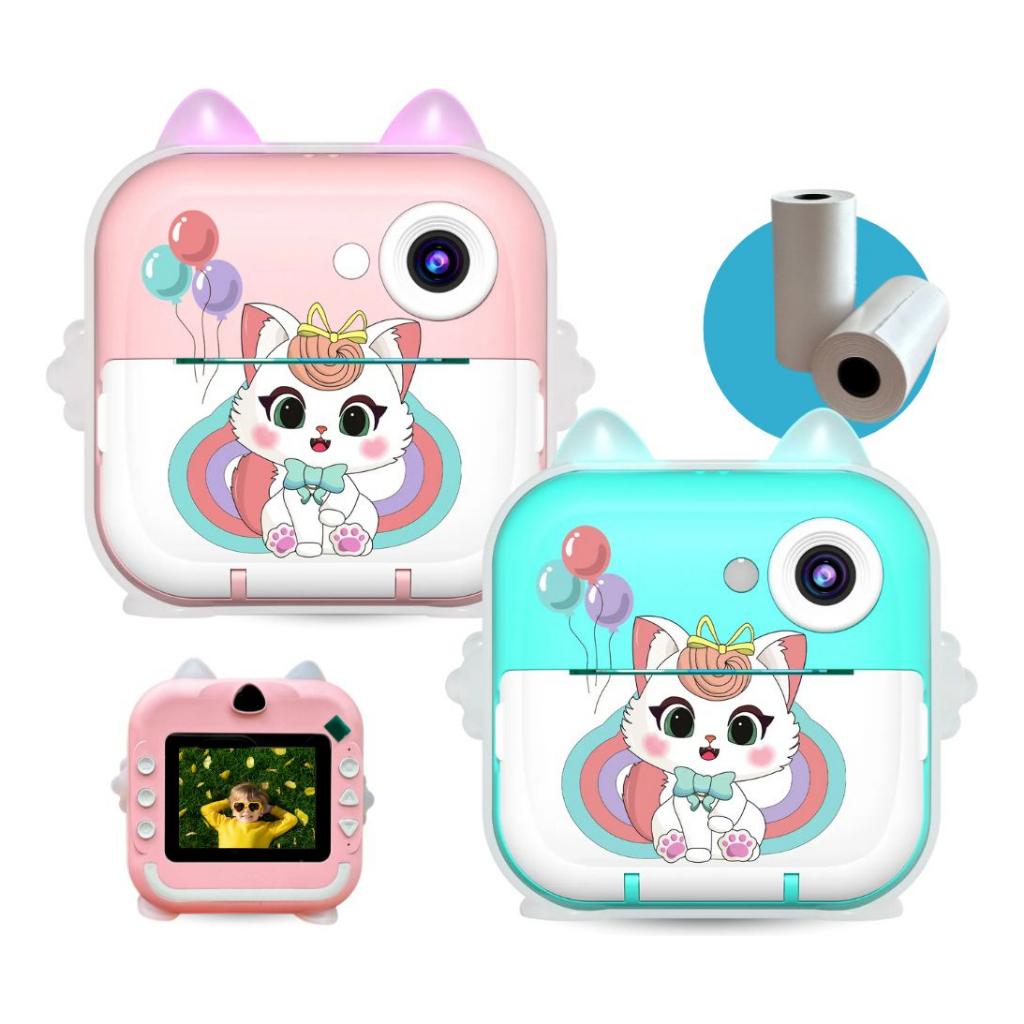 Câmera Infantil com Impressão Instantânea – Diversão e Criatividade para Crianças