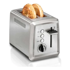 Torradeira Inox Elite Elétrica 230ºc 850w 7 Níveis De Torra 2 Fatias Grossas Bandeja Migalhas Removível - Hamilton Beach