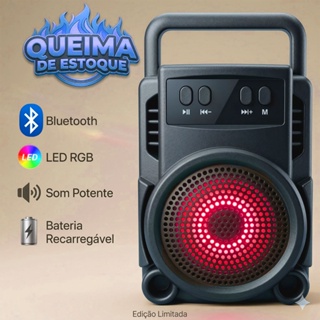 PROMOÇÃO Mini Caixa de Som Bluetooth GTS-1360 3" Portátil com LED Colorido em Oferta na Shopee