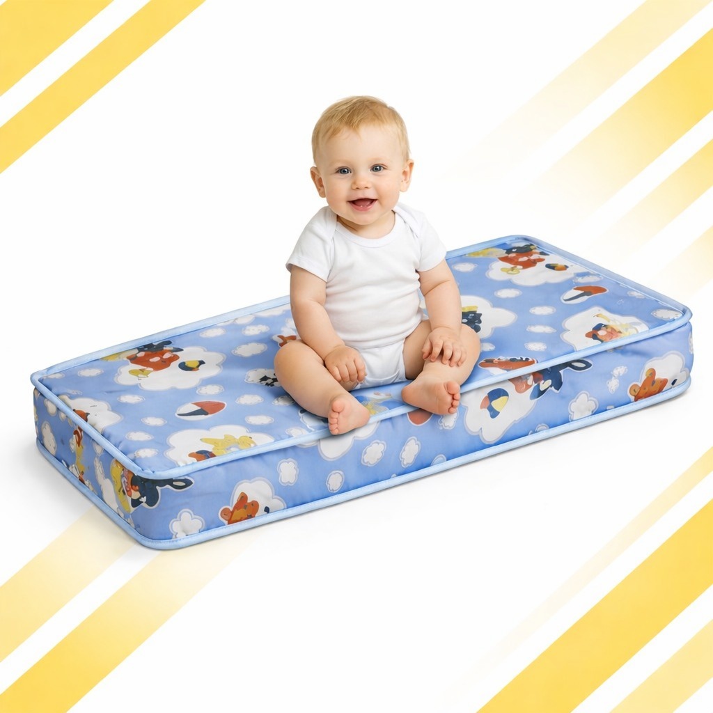 Colchao Berço COLCHONETE MOISES ESPUMA D18 MACIO 88 X 38 X 7