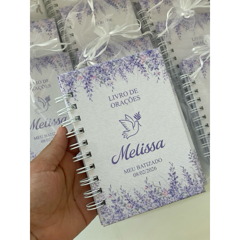 Livro de Orações Personalizado lembrancinha Batizado | Primeira Eucaristia | Primeira Comunhao | Fazemos todos os temas