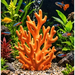 Coral Decoração Aquário - Enfeite Recife Artificial Com Corais 12cm
