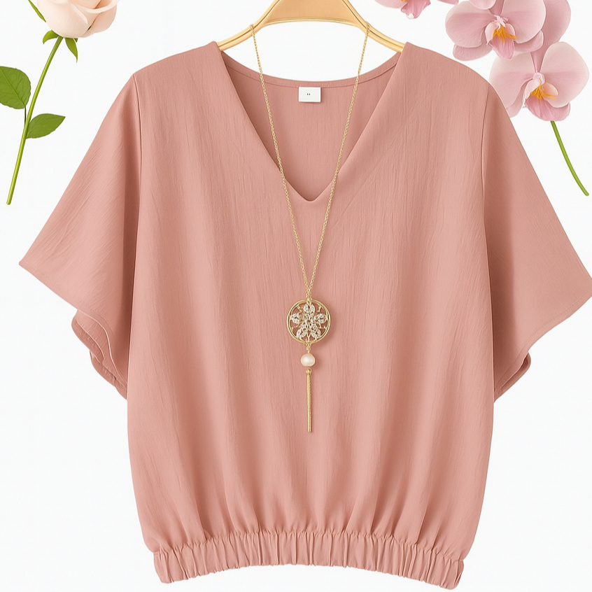 Blusa Fashion Feminina Duna com Elástico | Ideal para o Dia a Dia