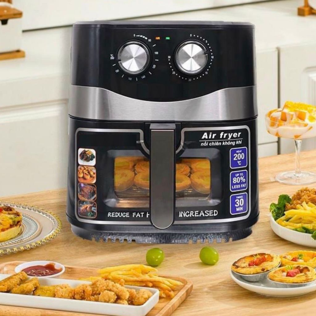 Fritadeira elétrica sem óleo Air Fryer 15L