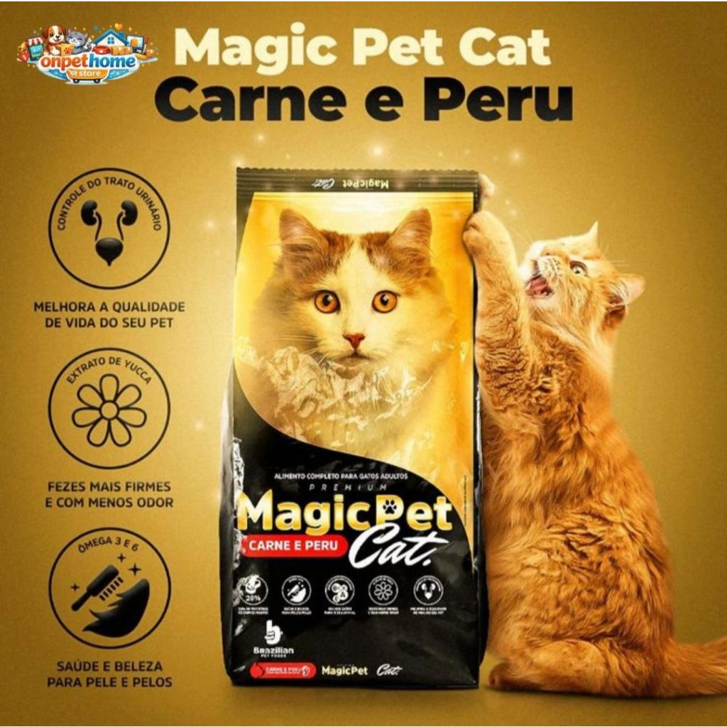 20KG MAGICPET GATOS CARNE E PERU SUPER PREMIUM NUMERO 1 DO MERCADO ENVIO RAPIDO EM 24h