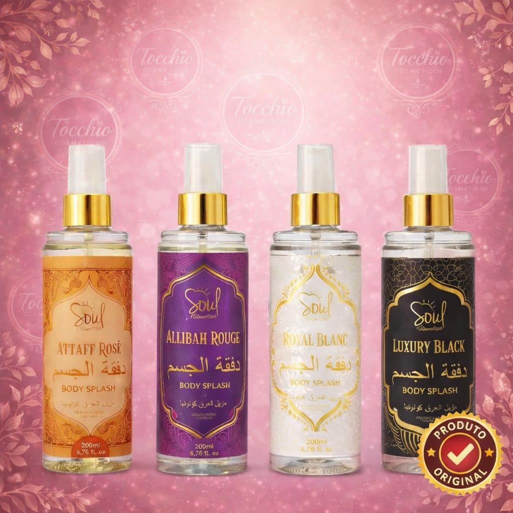 Body Splash ARABE SOUL FEMININO 200ML - Desodorante, Colônia, Perfume, Frescor, Leveza, Sensualidade em Oferta na Shopee