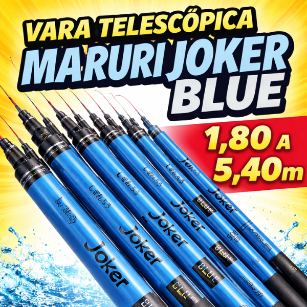 Vara Telescópica Joker Maruri Pesca 2,70m A 3,60mts Tilapia Pescaria De Barranco Vara De Mão